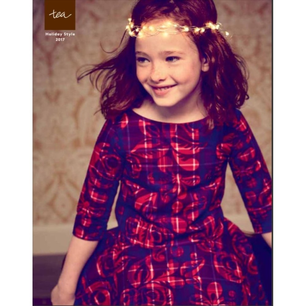 Tea Collection Scotland Holiday 2017 Culzean Castle Ruffle Dress Girls 6